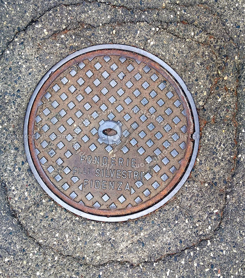 Textures   -   ARCHITECTURE   -   ROADS   -   Street elements  - Manhole cover texture 19696
