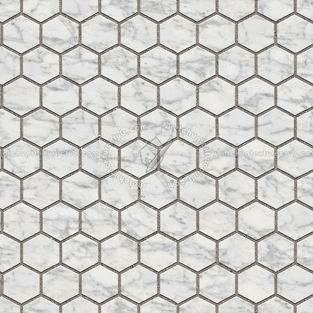 Textures   -   ARCHITECTURE   -   PAVING OUTDOOR   -   Hexagonal  - Marble paving outdoor hexagonal texture seamless 05989 (seamless)