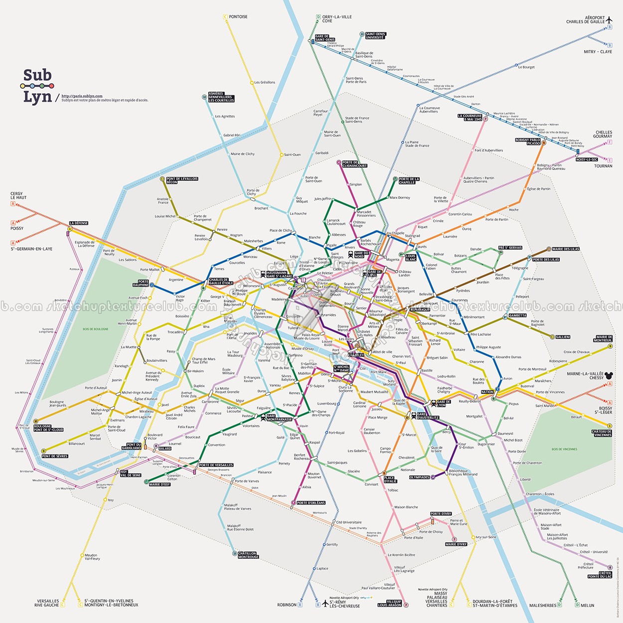 Textures   -   ARCHITECTURE   -   DECORATIVE PANELS   -   World maps   -   Metr&#242; maps  - Paris metro map 03134