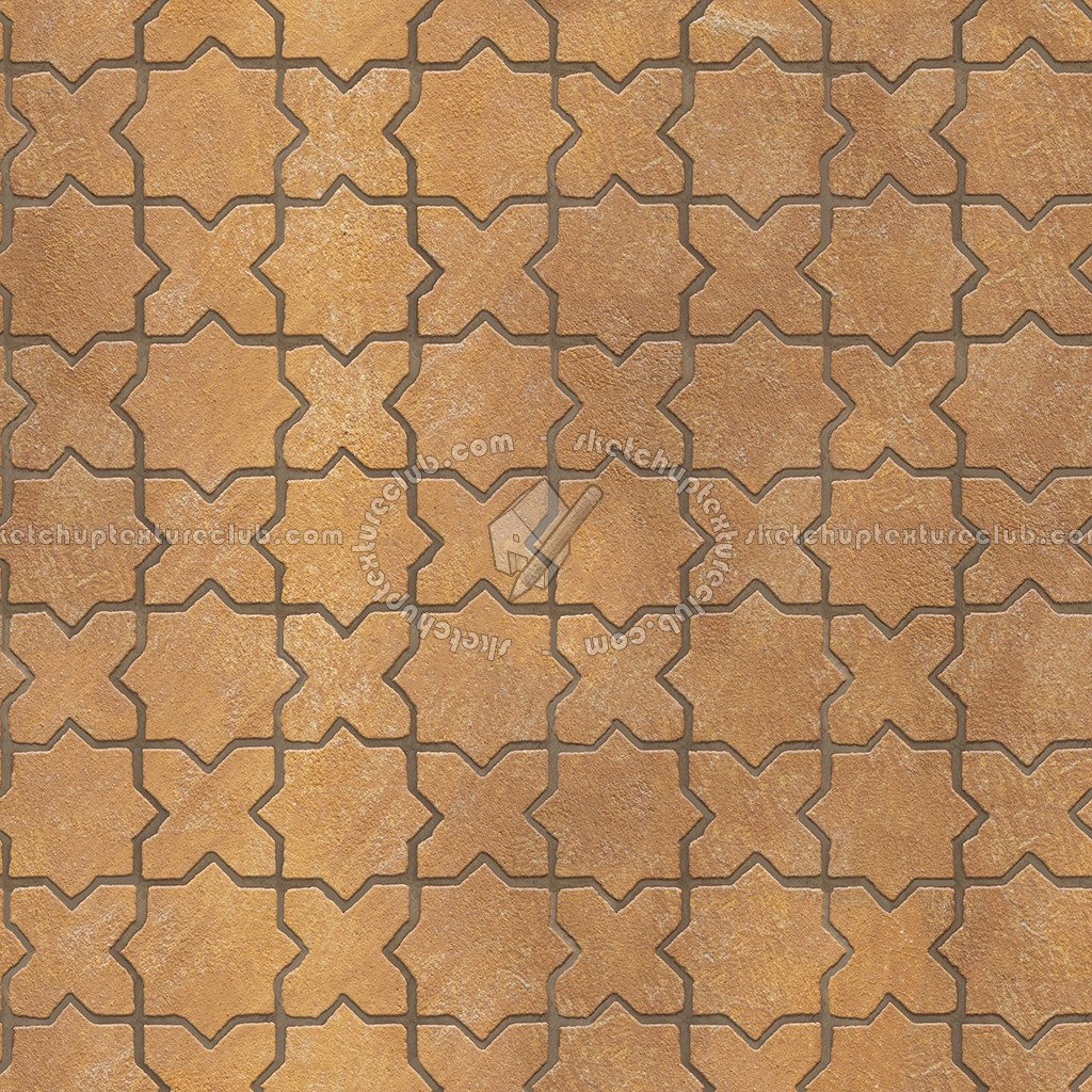 Textures - ARCHITECTURE - PAVING OUTDOOR - Terracotta - Blocks mixed - Paving cotto mixed size texture seamless 06574 (seamless)