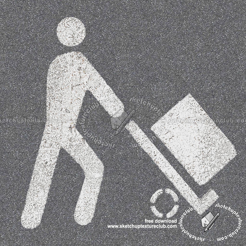 Road markings loading and unloading goods texture 18744