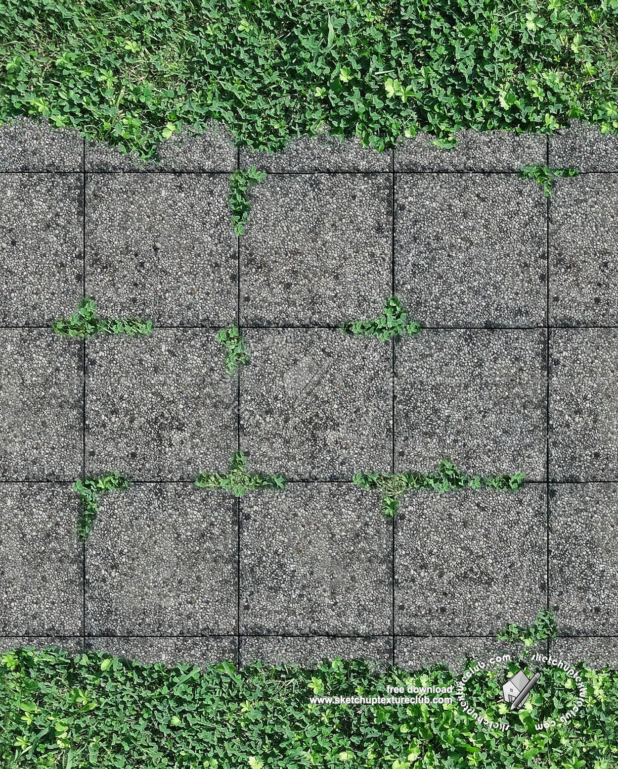 Textures - ARCHITECTURE - PAVING OUTDOOR - Parks Paving - Washed gravel park paving texture seamless 18668 (seamless)