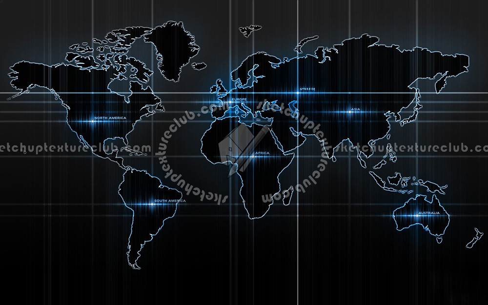 Textures   -   ARCHITECTURE   -   DECORATIVE PANELS   -   World maps   -   Chalkboard maps  - Chalkboard interior decorative world map 03098