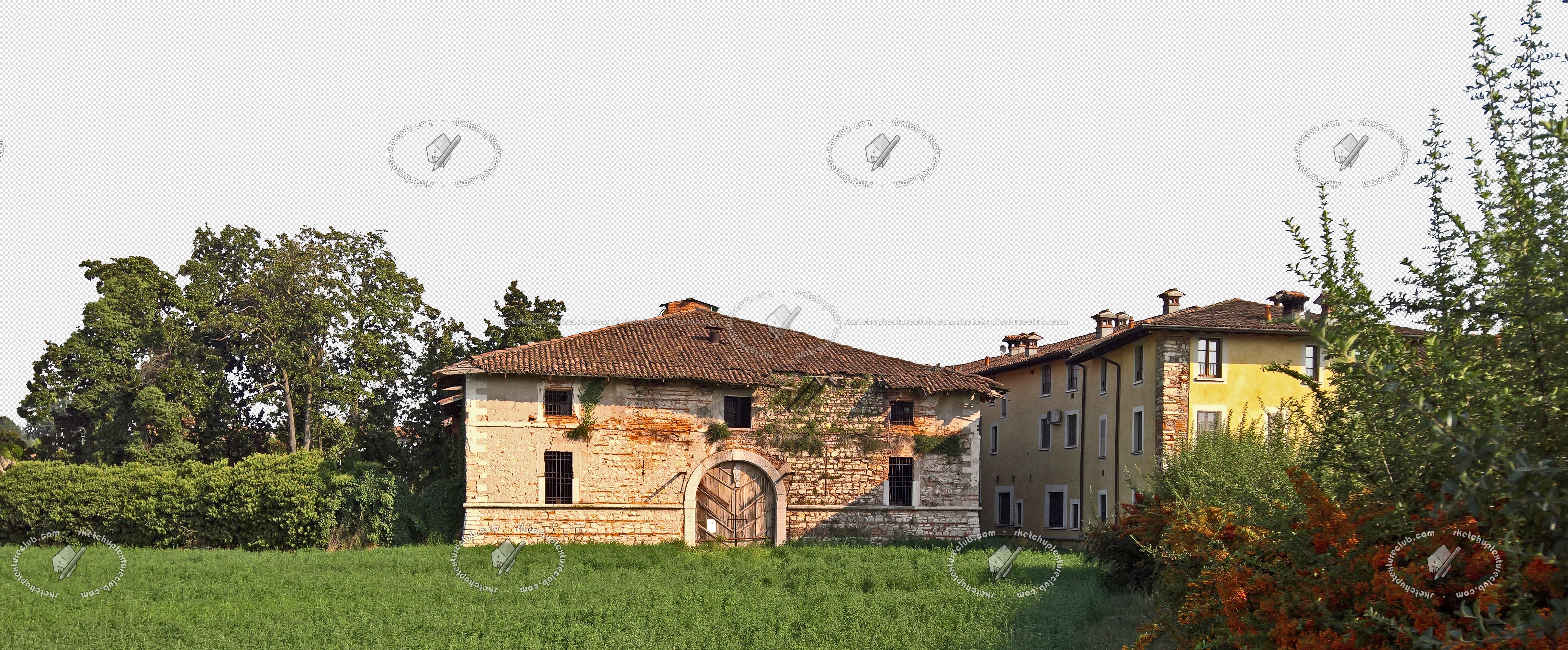 Textures - ARCHITECTURE - BUILDINGS - Old country buildings - Cut out old country building texture 17443