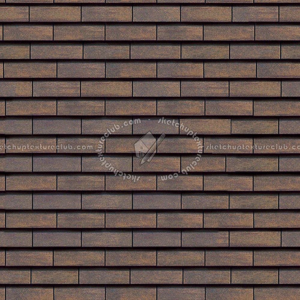 Textures   -   ARCHITECTURE   -   ROOFINGS   -   Flat roofs  - Elysee flat clay roof tiles texture seamless 03527 (seamless)