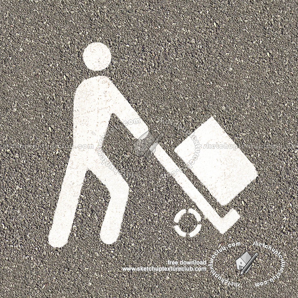 Road markings loading and unloading goods texture 18745