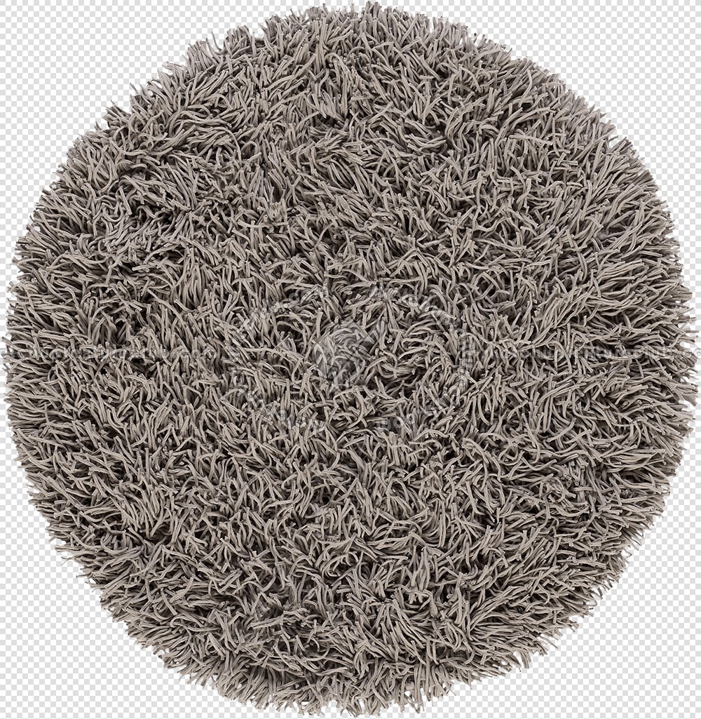 Textures   -   MATERIALS   -   RUGS   -   Round rugs  - Round long pile rug texture 19960