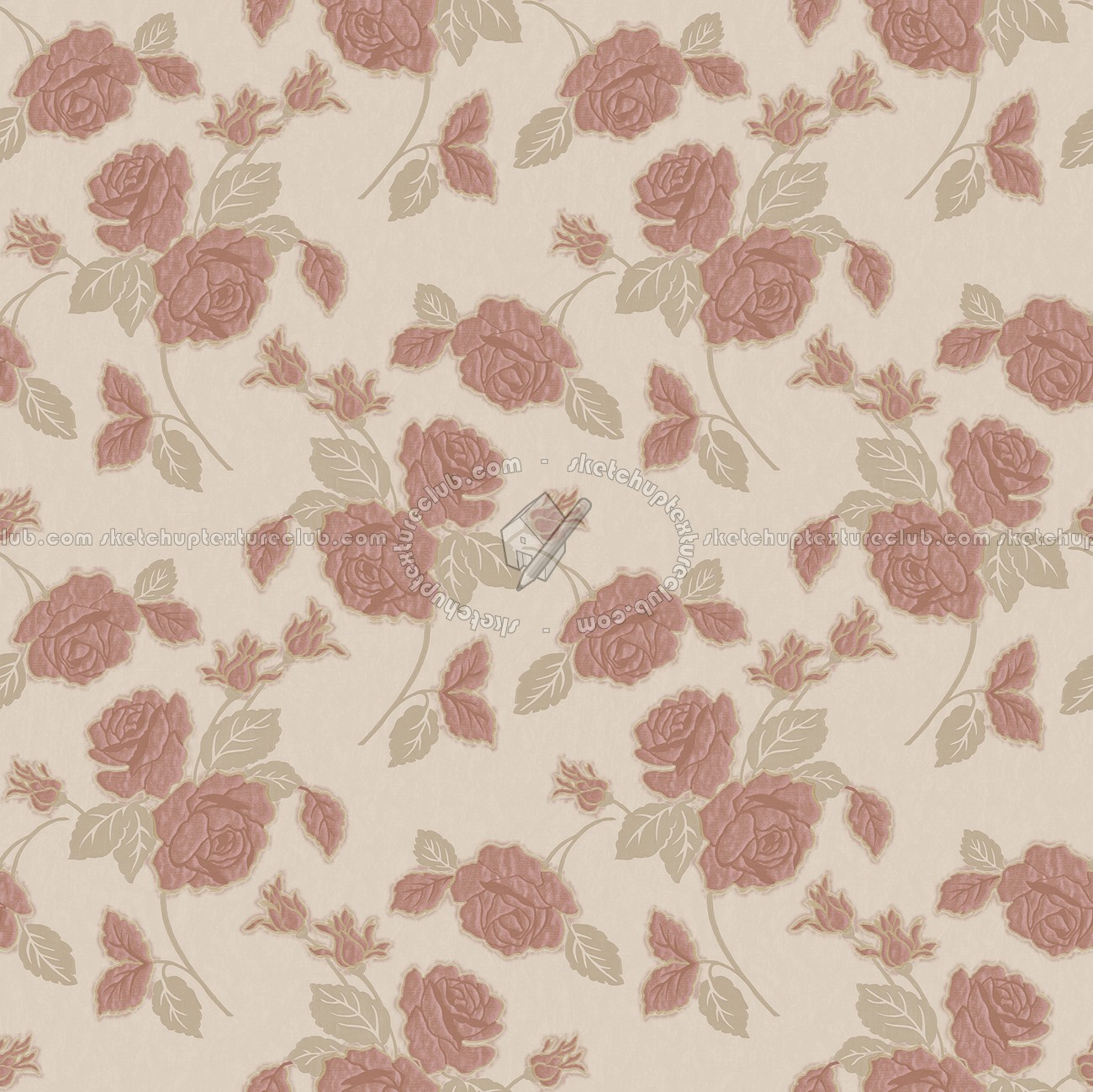 Textures   -   MATERIALS   -   WALLPAPER   -   Parato Italy   -   Nobile  - The rose nobile floral wallpaper by parato texture seamless 11457 (seamless)