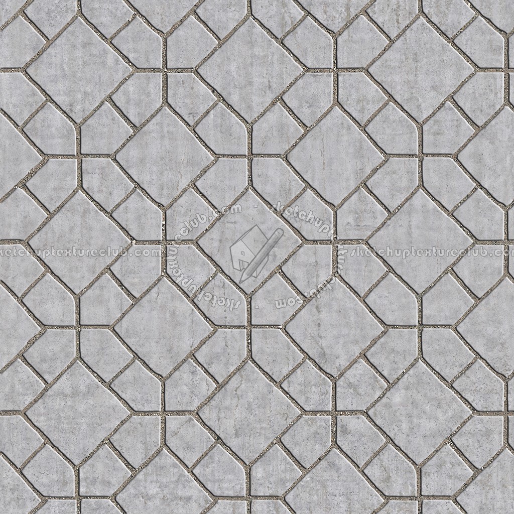 Paving concrete mixed size texture seamless 05571