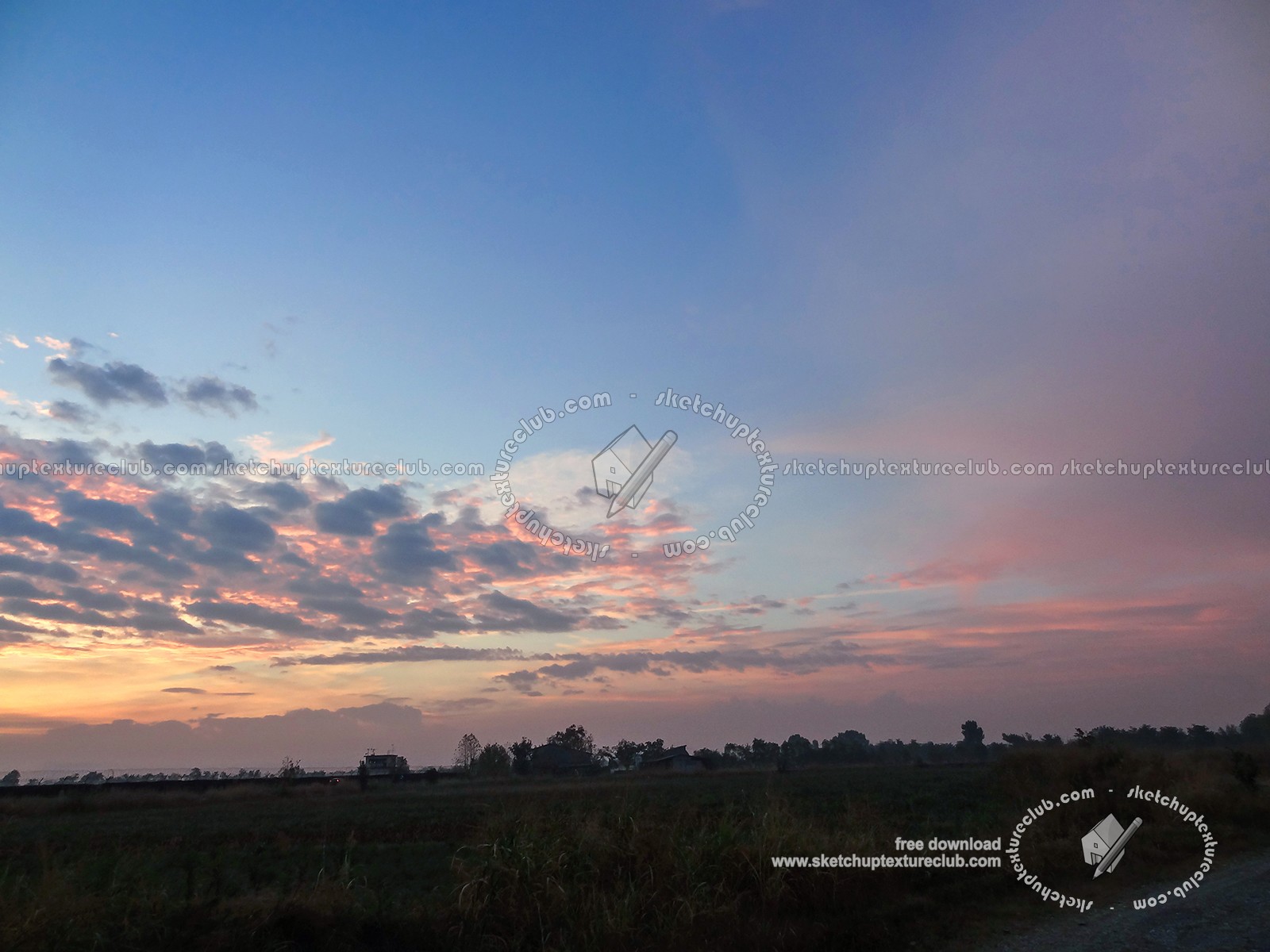 Textures - BACKGROUNDS & LANDSCAPES - SUNRISES & SUNSETS - Sunrise background in the countryside 17700