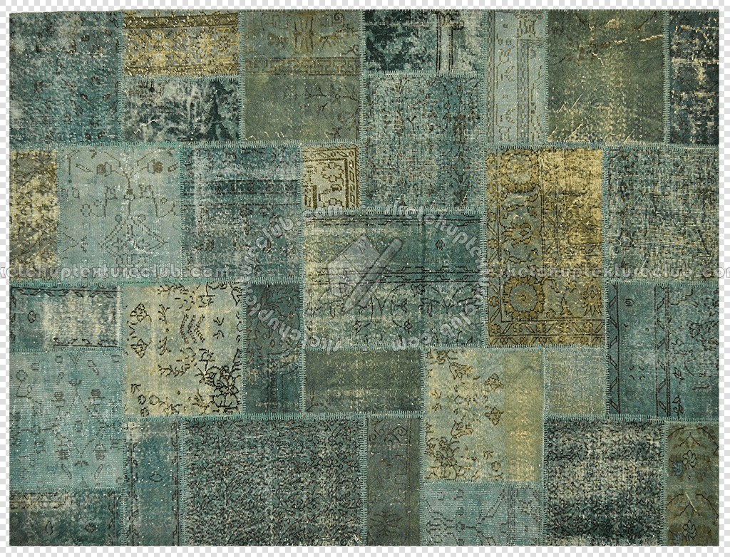 Textures   -   MATERIALS   -   RUGS   -   Vintage faded rugs  - Vintage worn patchwork rug texture 19928