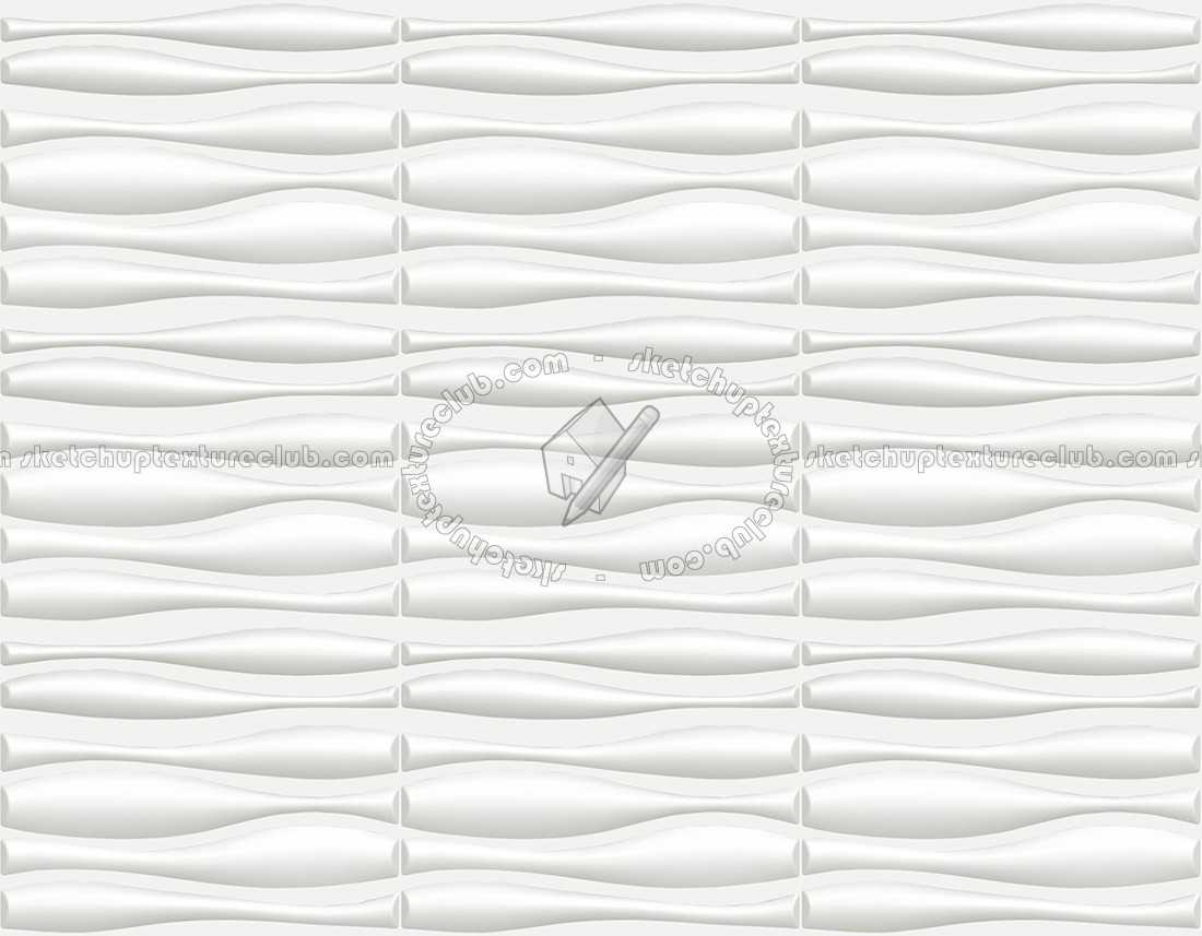 Textures   -   ARCHITECTURE   -   DECORATIVE PANELS   -   3D Wall panels   -   White panels  - White interior 3D wall panel texture seamless 02937 (seamless)
