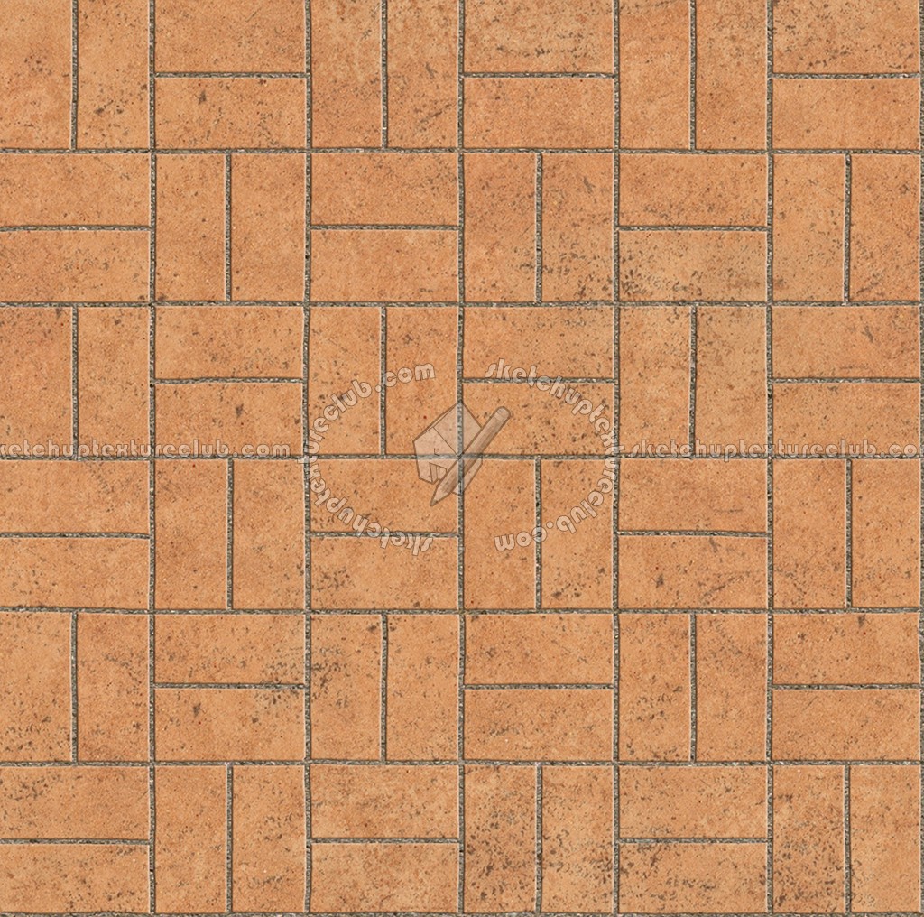 Textures - ARCHITECTURE - PAVING OUTDOOR - Terracotta - Blocks regular - Cotto paving outdoor regular blocks texture seamless 06648 (seamless)