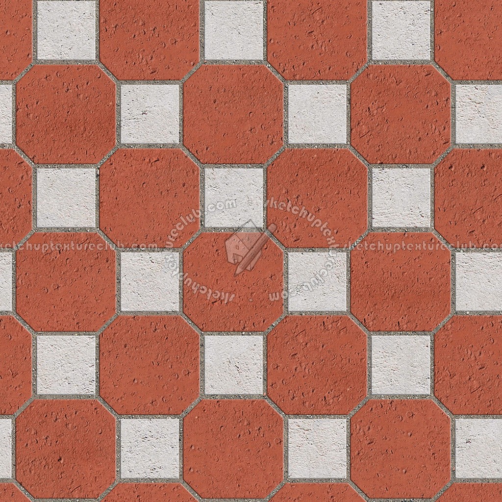 Textures - ARCHITECTURE - PAVING OUTDOOR - Terracotta - Blocks mixed - Paving cotto mixed size texture seamless 06577 (seamless)