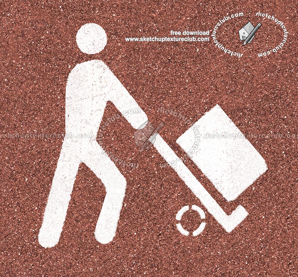 Road markings loading and unloading goods texture 18747