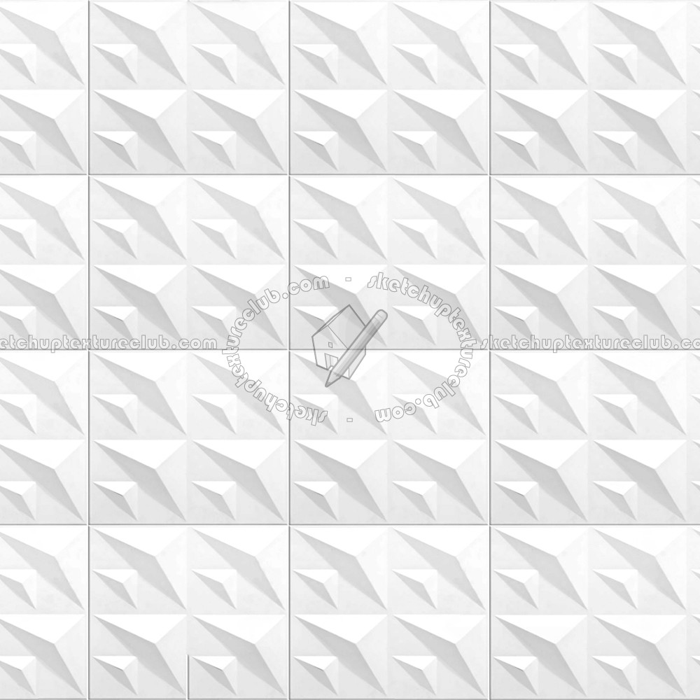 Textures - ARCHITECTURE - DECORATIVE PANELS - 3D Wall panels - White panels - White interior 3D wall panel texture seamless 02938 (seamless)