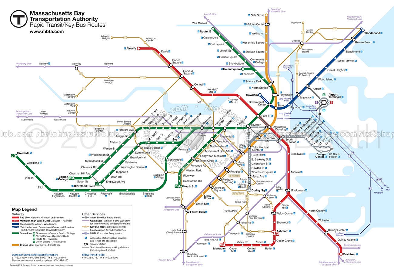 Boston Metro Map