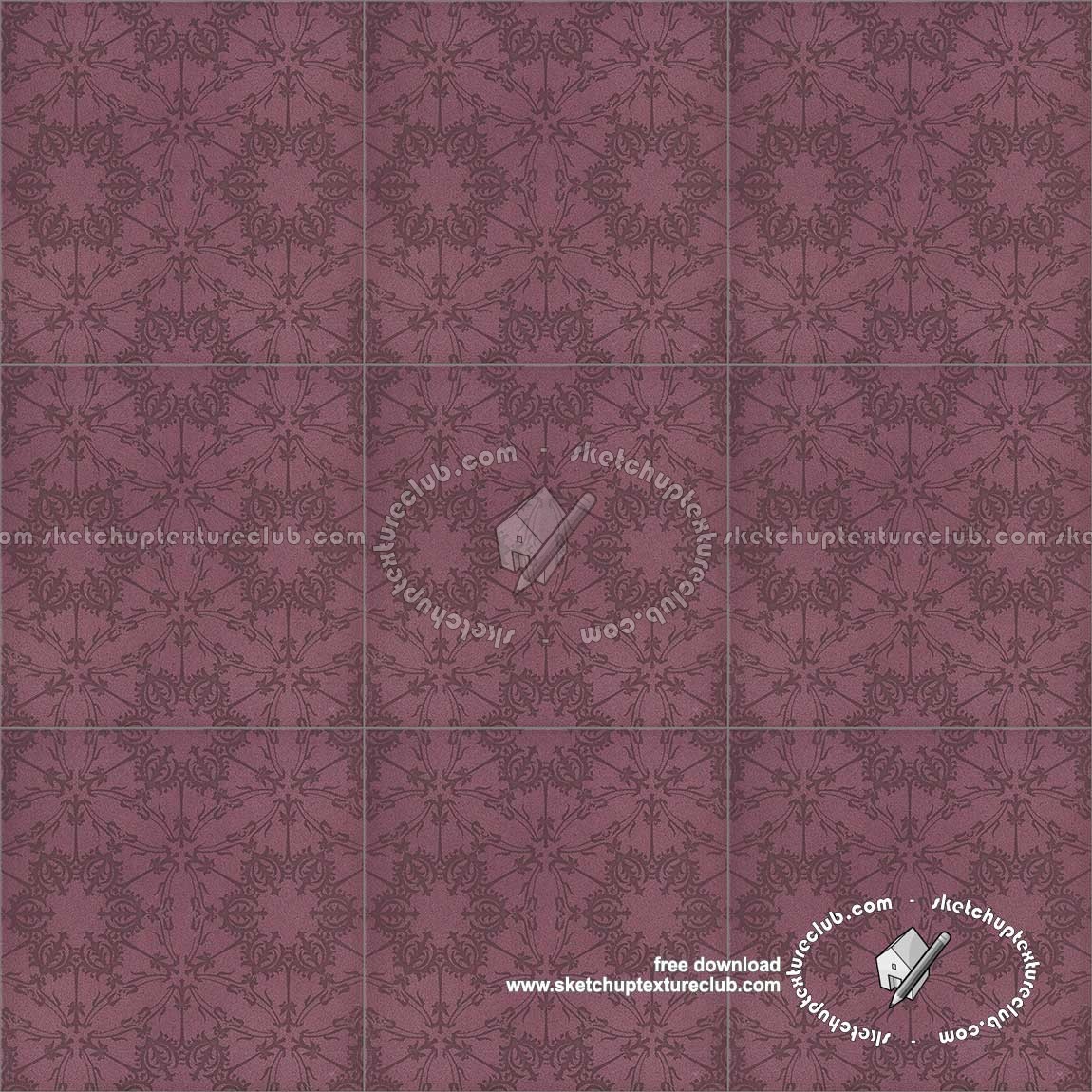 Textures - ARCHITECTURE - TILES INTERIOR - Ornate tiles - Mixed patterns - Ceramic ornate tile texture seamless 20240 (seamless)