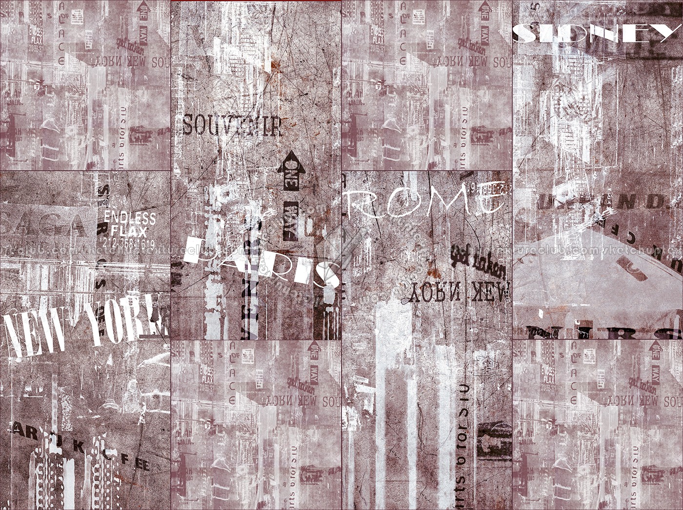 Textures   -   ARCHITECTURE   -   TILES INTERIOR   -   Design Industry  - Graffiti urban style mixed size tile texture seamless 14051 (seamless)