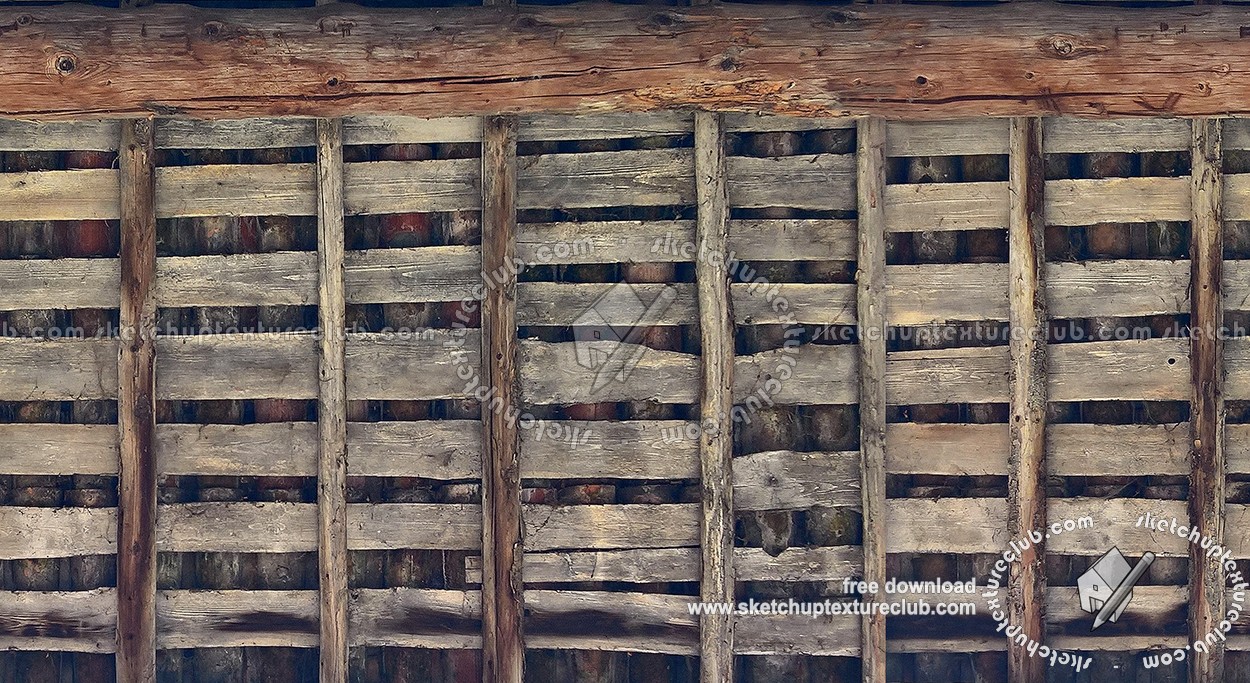 Textures   -   ARCHITECTURE   -   ROOFINGS   -   Inside roofings  - Wood inside roofing damaged texture seamless 17912 (seamless)