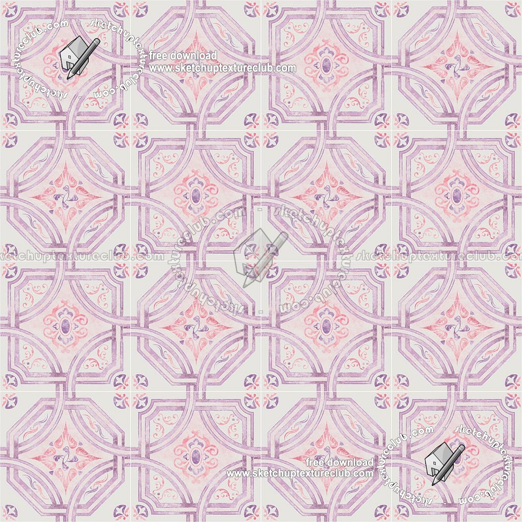 Textures - ARCHITECTURE - TILES INTERIOR - Ornate tiles - Geometric patterns - Ceramic floor tile geometric patterns texture seamless 18861 (seamless)