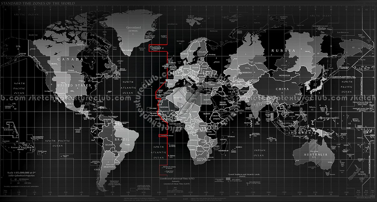 chalkboard map of us