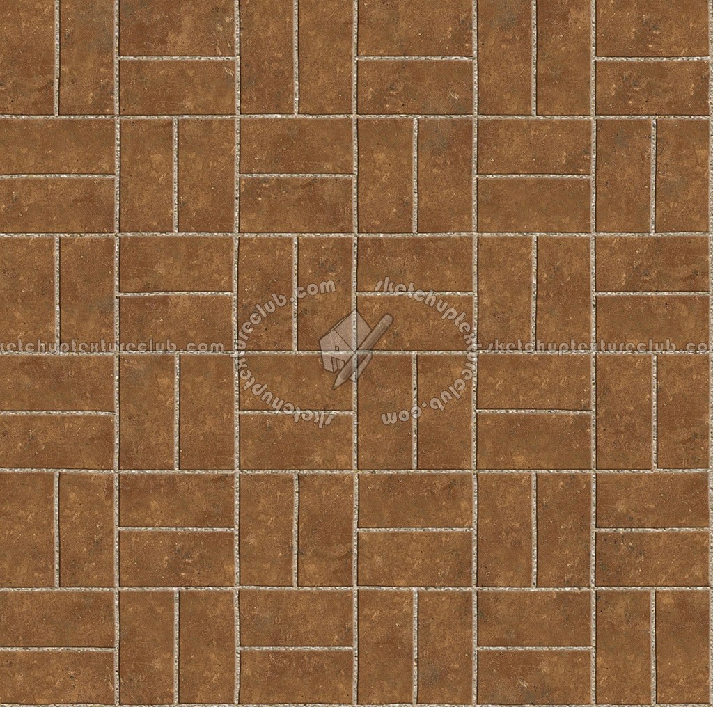 Textures - ARCHITECTURE - PAVING OUTDOOR - Terracotta - Blocks regular - Cotto paving outdoor regular blocks texture seamless 06650 (seamless)