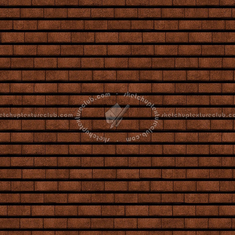 Textures - ARCHITECTURE - ROOFINGS - Flat roofs - Eminence flat clay roof tiles texture seamless 03531 (seamless)