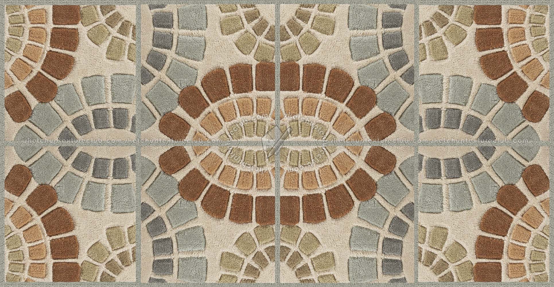 Textures   -   MATERIALS   -   RUGS   -   Patterned rugs  - Patterned rug texture 19831