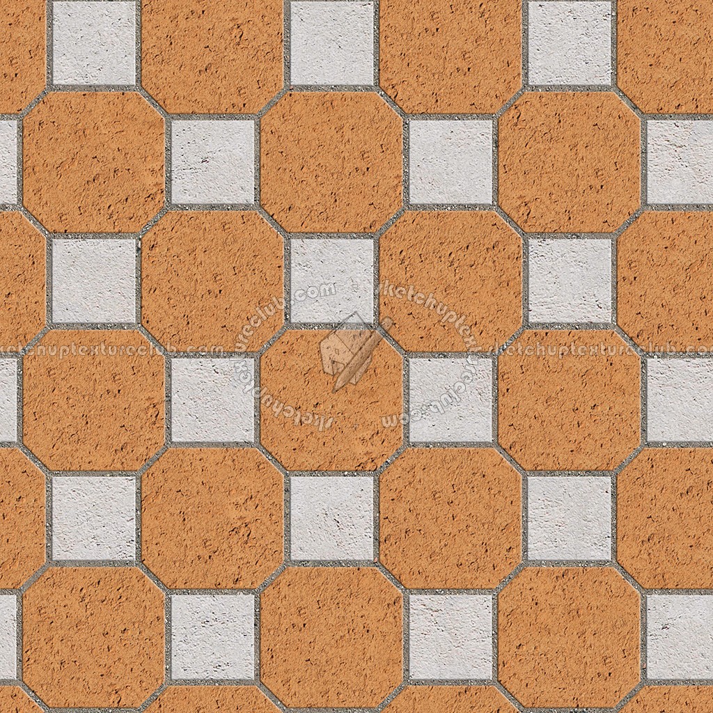 Textures - ARCHITECTURE - PAVING OUTDOOR - Terracotta - Blocks mixed - Paving cotto mixed size texture seamless 06579 (seamless)