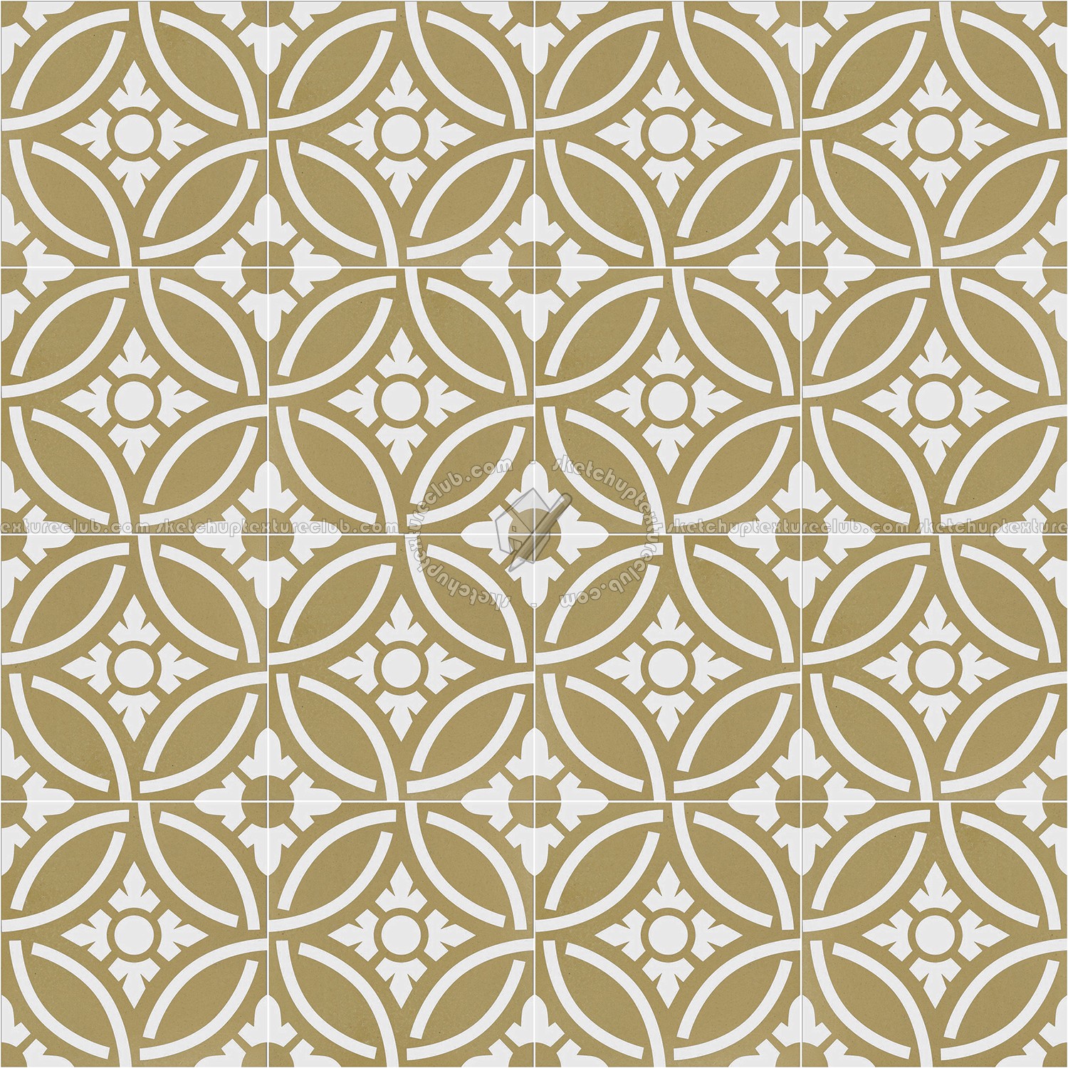 Textures   -   ARCHITECTURE   -   TILES INTERIOR   -   Cement - Encaustic   -   Victorian  - Victorian cement floor tile texture seamless 13667 (seamless)