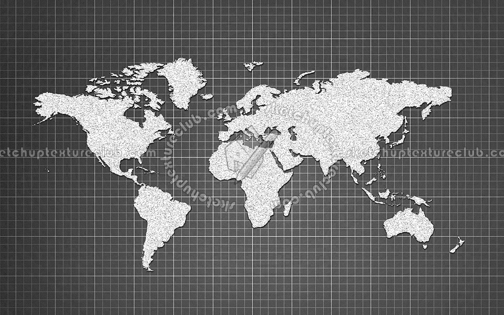 Textures - ARCHITECTURE - DECORATIVE PANELS - World maps - Chalkboard maps - Chalkboard interior decorative world map 03103