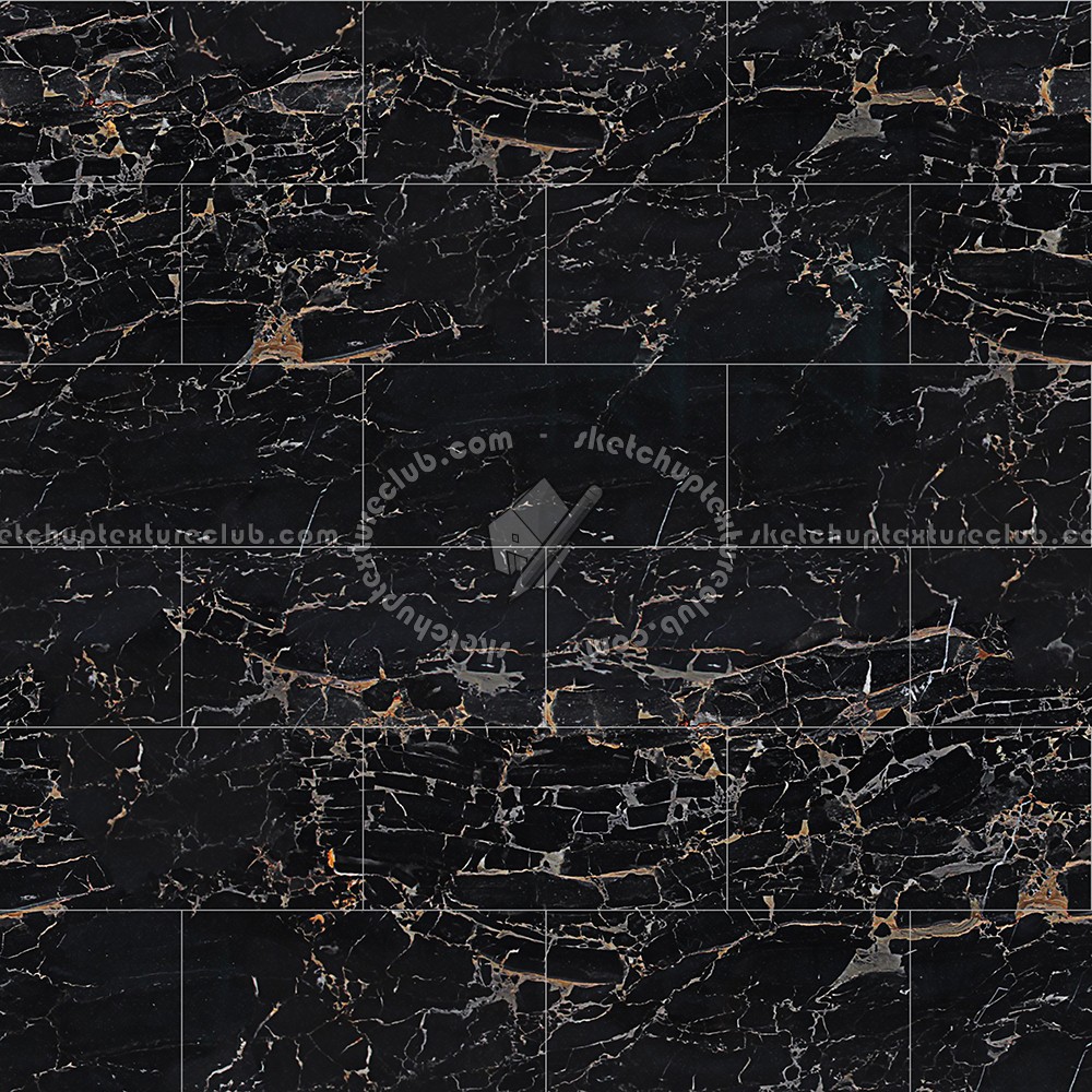 Textures   -   ARCHITECTURE   -   TILES INTERIOR   -   Marble tiles   -   Black  - Portoretto black marble tile texture seamless 14124 (seamless)