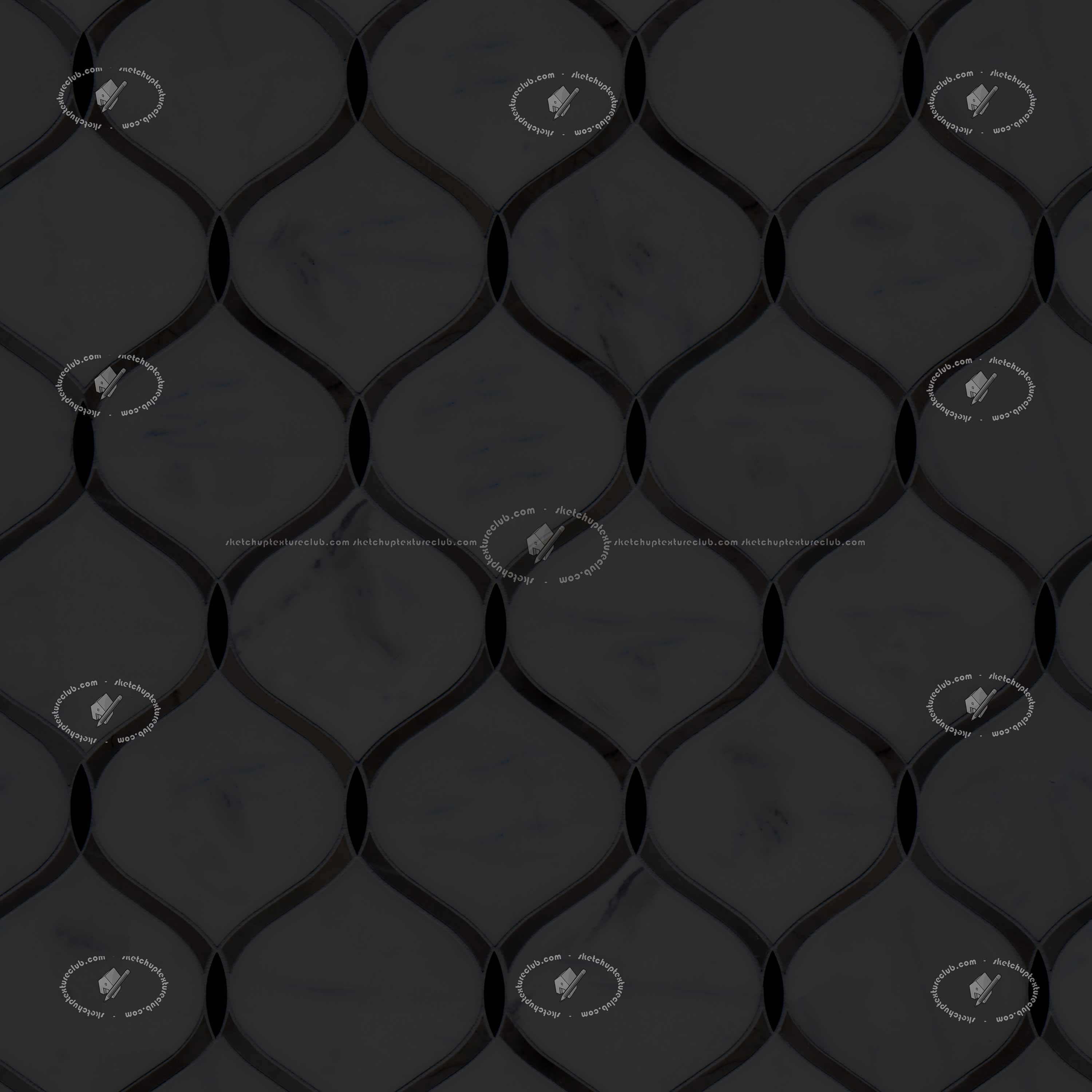 Textures   -   ARCHITECTURE   -   TILES INTERIOR   -   Marble tiles   -   Marble geometric patterns  - Carrara marble floor tile texture seamless 21132 - Specular