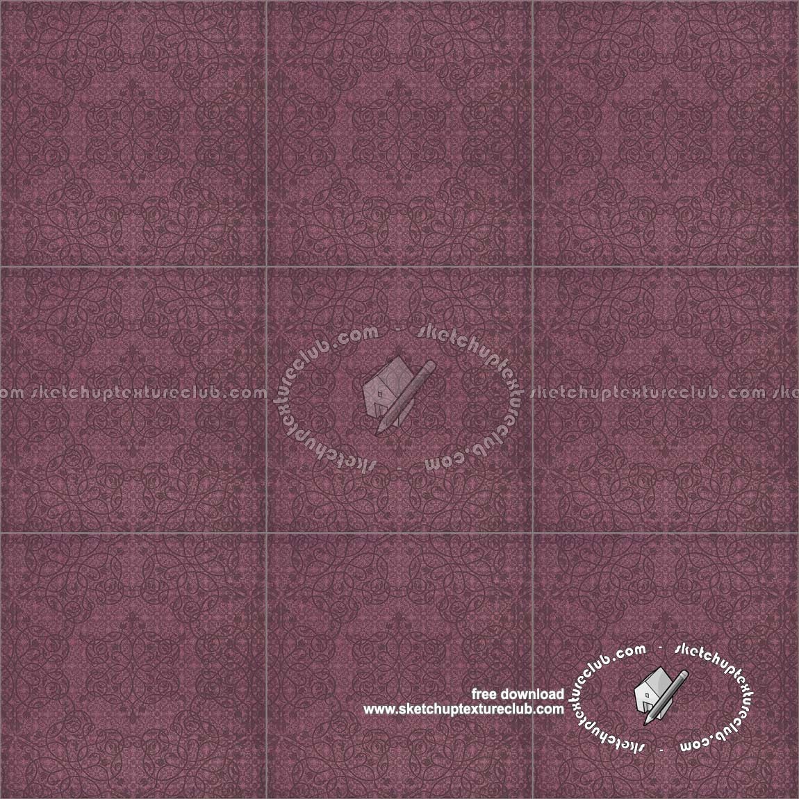 Textures - ARCHITECTURE - TILES INTERIOR - Ornate tiles - Mixed patterns - Ceramic ornate tile texture seamless 20242 (seamless)