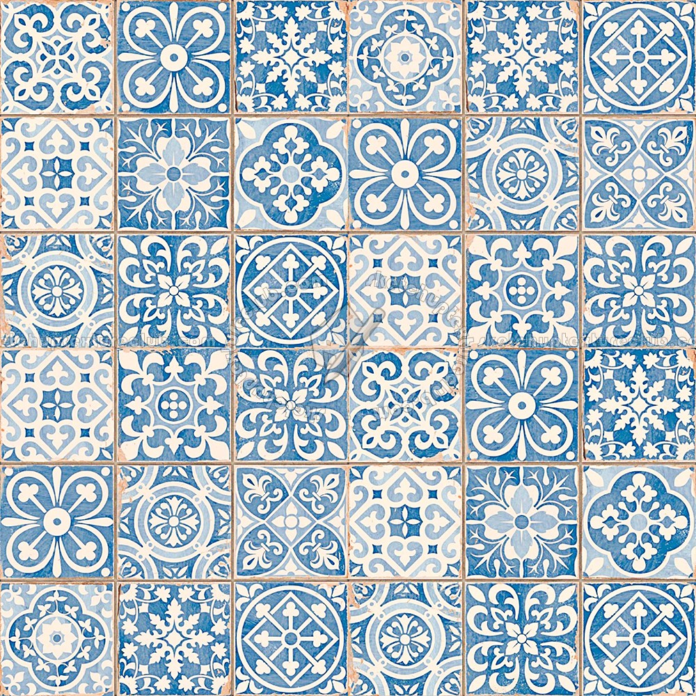 Textures   -   ARCHITECTURE   -   TILES INTERIOR   -   Ornate tiles   -   Patchwork  - Patchwork tile texture seamless 16602 (seamless)