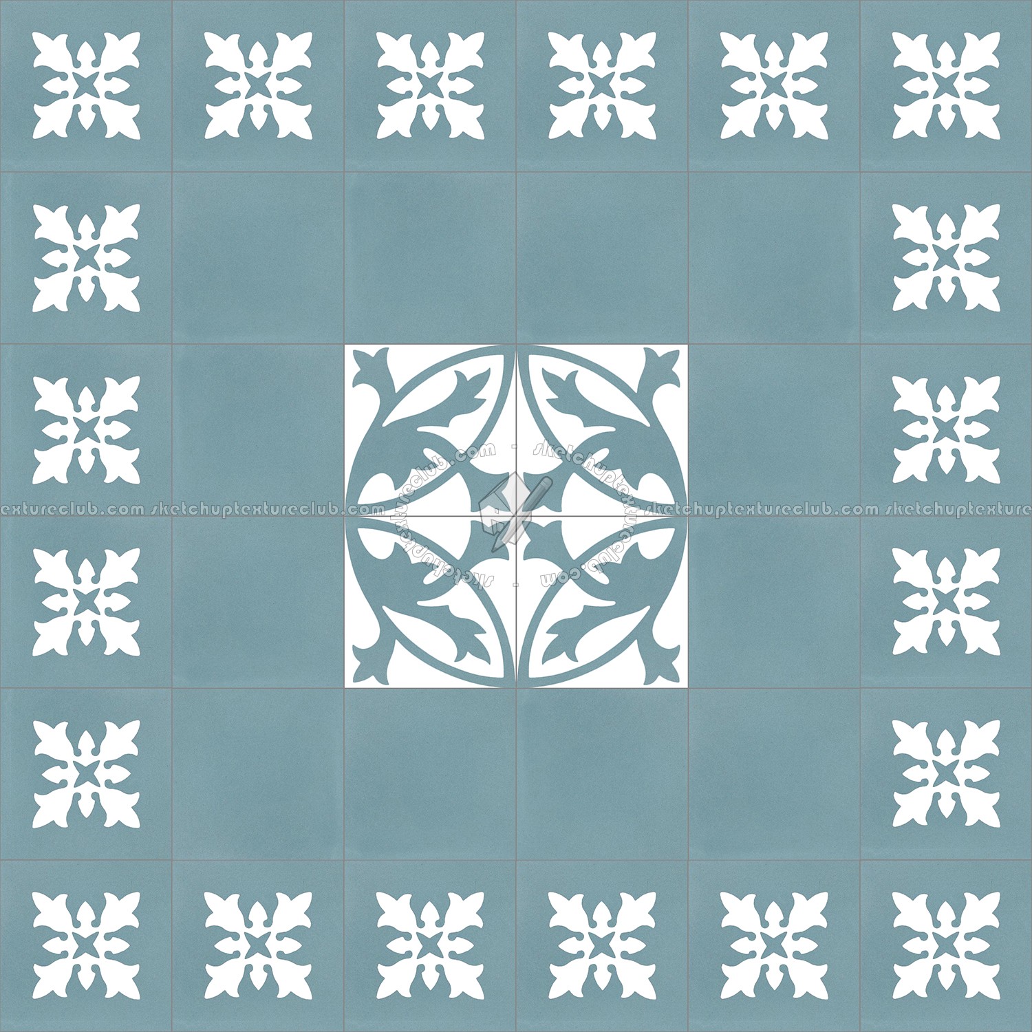 Textures   -   ARCHITECTURE   -   TILES INTERIOR   -   Cement - Encaustic   -   Encaustic  - Traditional encaustic cement ornate tile texture seamless 13449 (seamless)