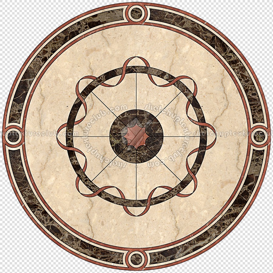 Textures - ARCHITECTURE - TILES INTERIOR - Water Jet - Medallions - Water jet medallion texture seamless 16352 (seamless)