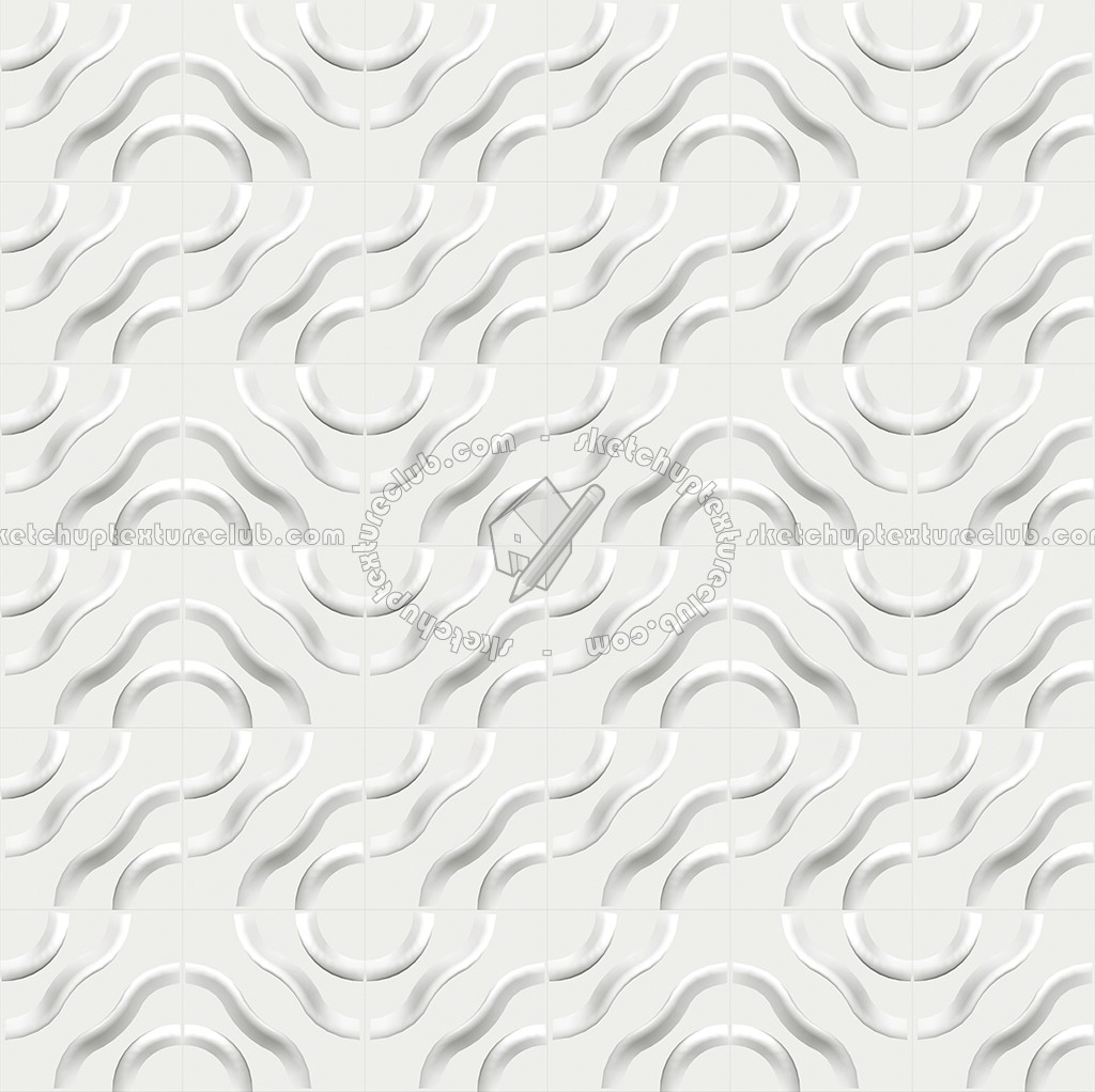 Textures   -   ARCHITECTURE   -   DECORATIVE PANELS   -   3D Wall panels   -   White panels  - White interior 3D wall panel texture seamless 02942 (seamless)