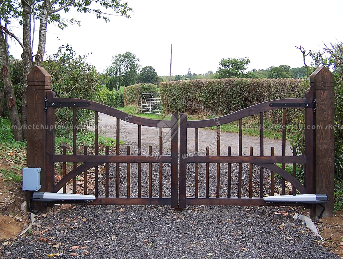 Textures   -   ARCHITECTURE   -   BUILDINGS   -   Gates  - Wood entrance gate texture 18580