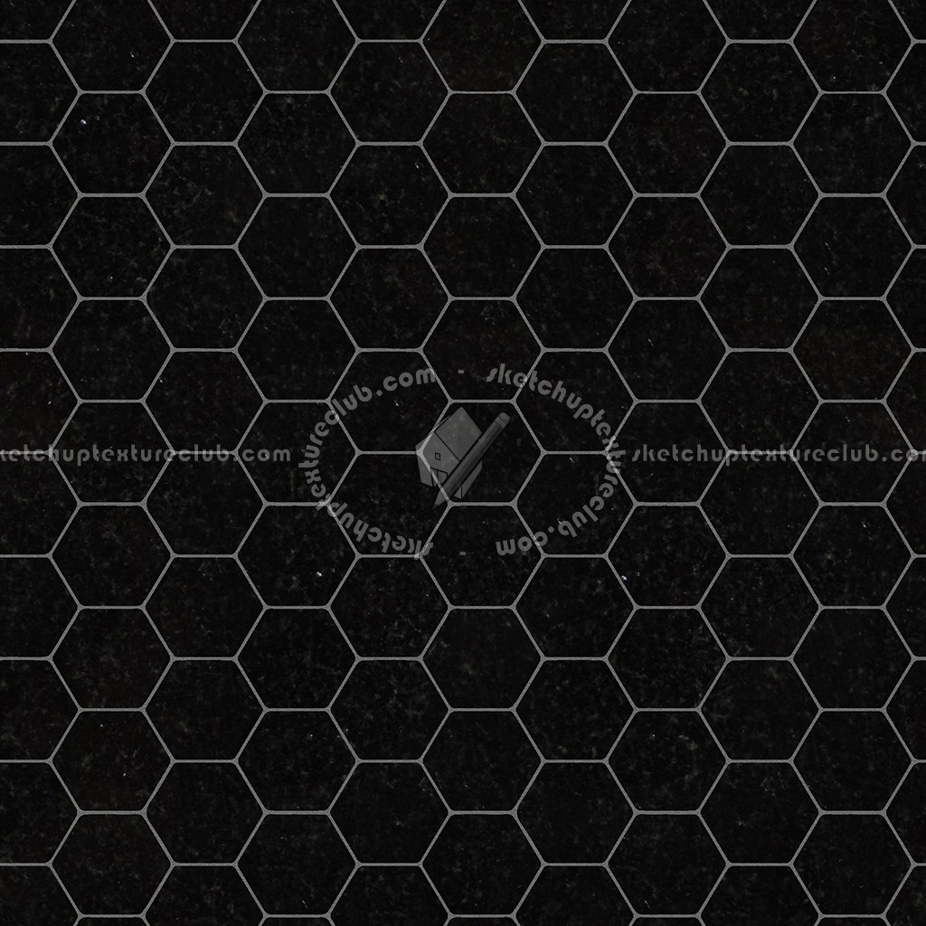 Textures   -   ARCHITECTURE   -   TILES INTERIOR   -   Hexagonal mixed  - Black marble hexagonal texture seamless 17109 (seamless)