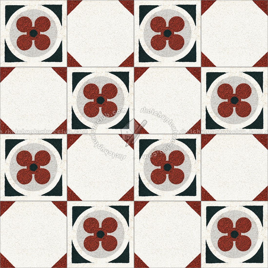 Textures   -   ARCHITECTURE   -   TILES INTERIOR   -   Cement - Encaustic   -   Cement  - Cement concrete tile texture seamless 13331 (seamless)