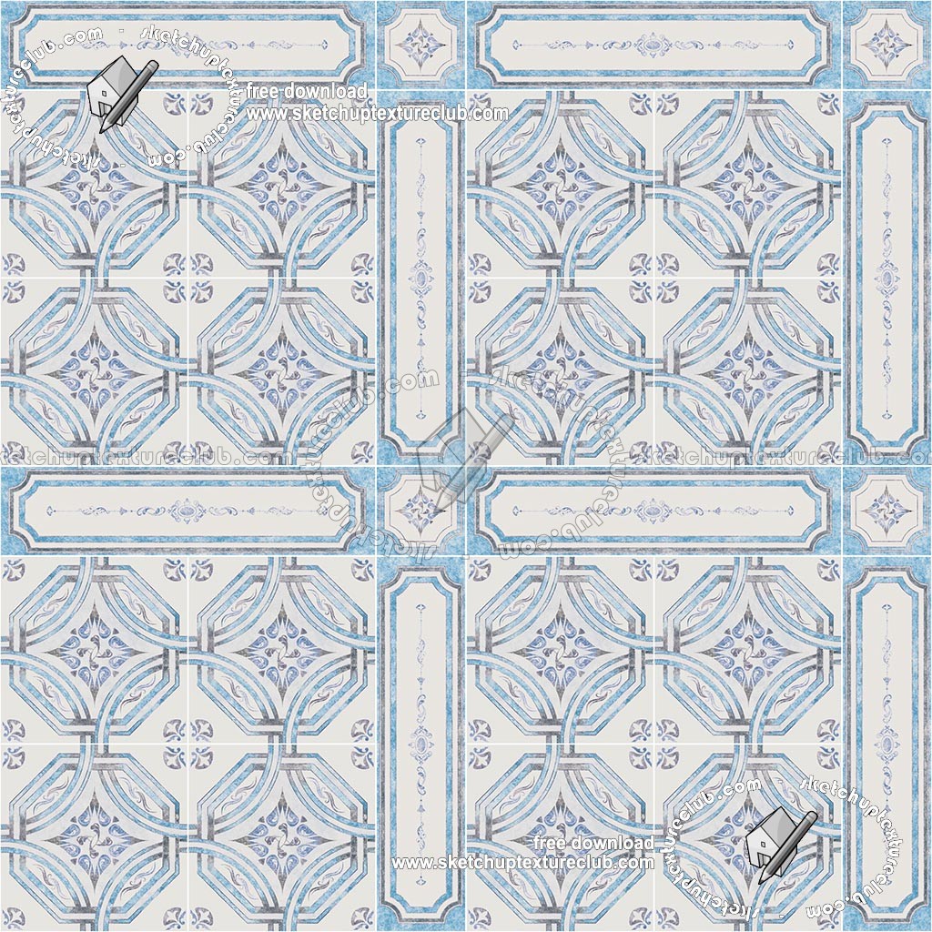 Textures - ARCHITECTURE - TILES INTERIOR - Ornate tiles - Geometric patterns - Ceramic floor tile geometric patterns texture seamless 18874 (seamless)