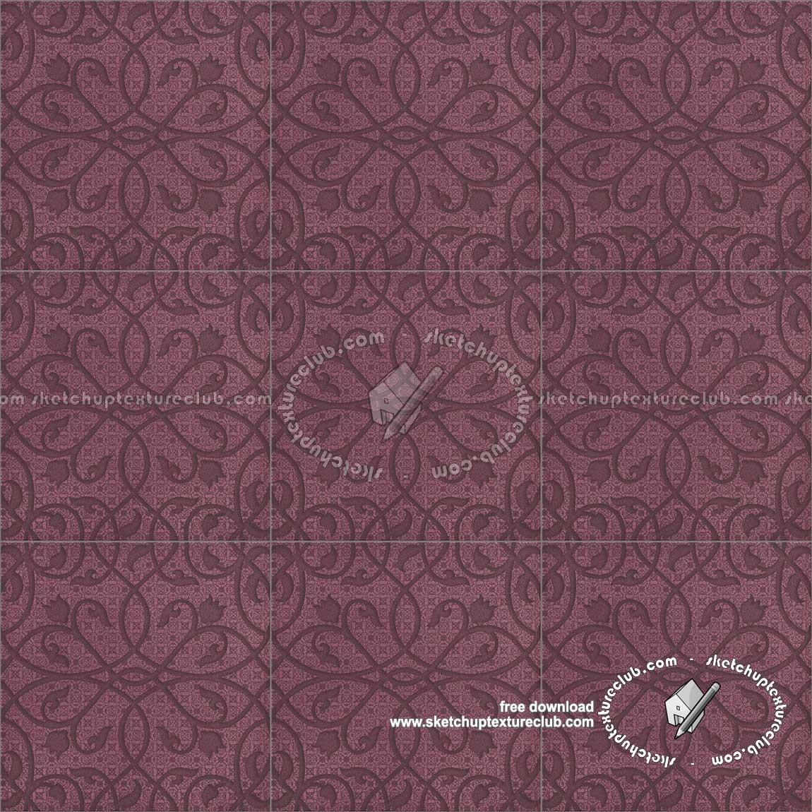 Textures - ARCHITECTURE - TILES INTERIOR - Ornate tiles - Mixed patterns - Ceramic ornate tile texture seamless 20243 (seamless)