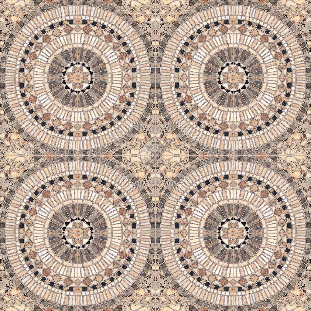 Textures - ARCHITECTURE - PAVING OUTDOOR - Mosaico - Mosaic paving outdoor texture seamless 06056 (seamless)