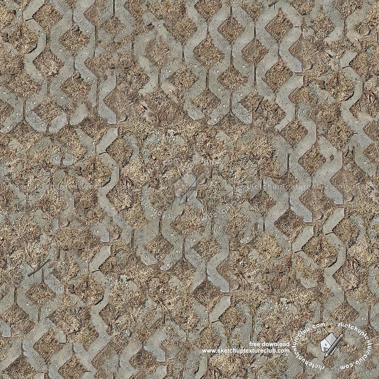 Textures   -   ARCHITECTURE   -   PAVING OUTDOOR   -   Parks Paving  - Park damaged concrete paving texture seamless 18674 (seamless)