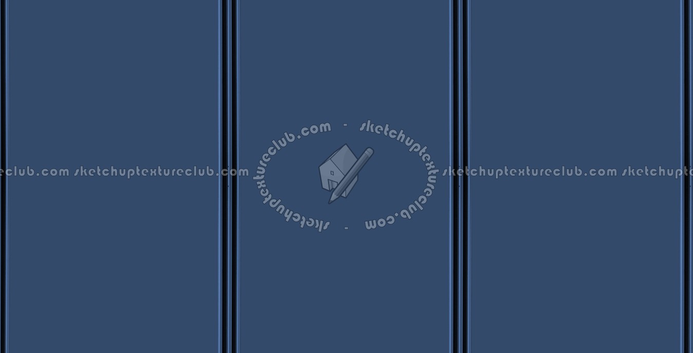 Textures - MATERIALS - METALS - Facades claddings - Blue metal facade cladding texture seamless 10115 (seamless)