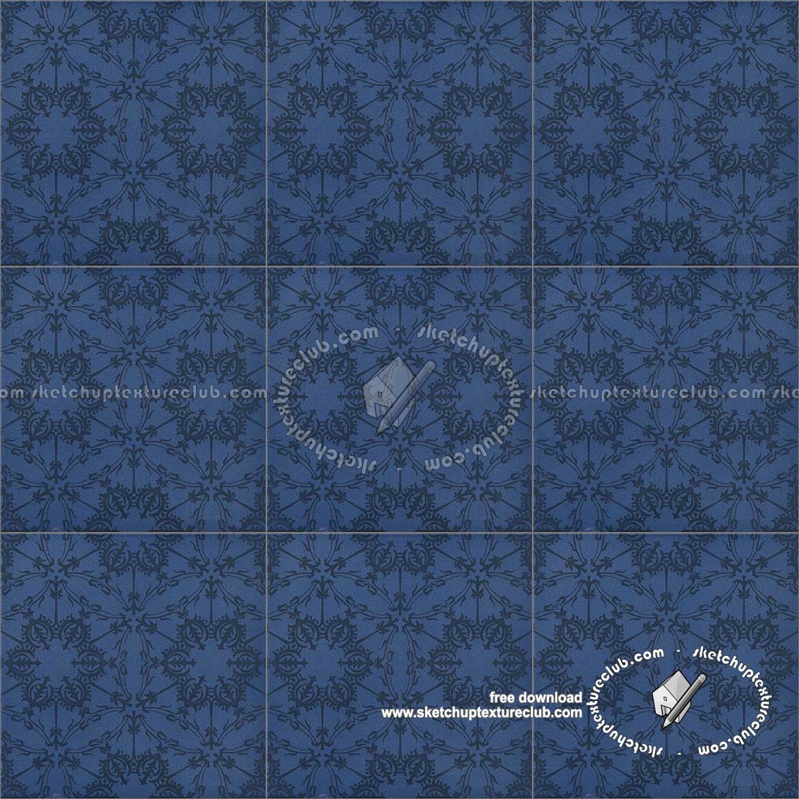 Textures   -   ARCHITECTURE   -   TILES INTERIOR   -   Ornate tiles   -   Mixed patterns  - Ceramic ornate tile texture seamless 20244 (seamless)