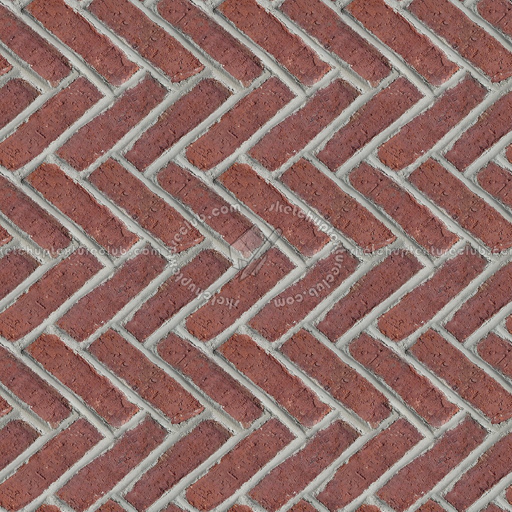 Textures   -   ARCHITECTURE   -   PAVING OUTDOOR   -   Terracotta   -   Herringbone  - Cotto paving herringbone outdoor texture seamless 06742 (seamless)