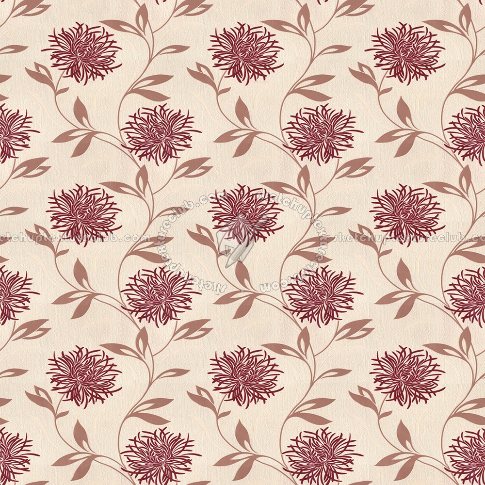 Textures   -   MATERIALS   -   WALLPAPER   -   Floral  - Floral wallpaper texture seamless 10998 (seamless)